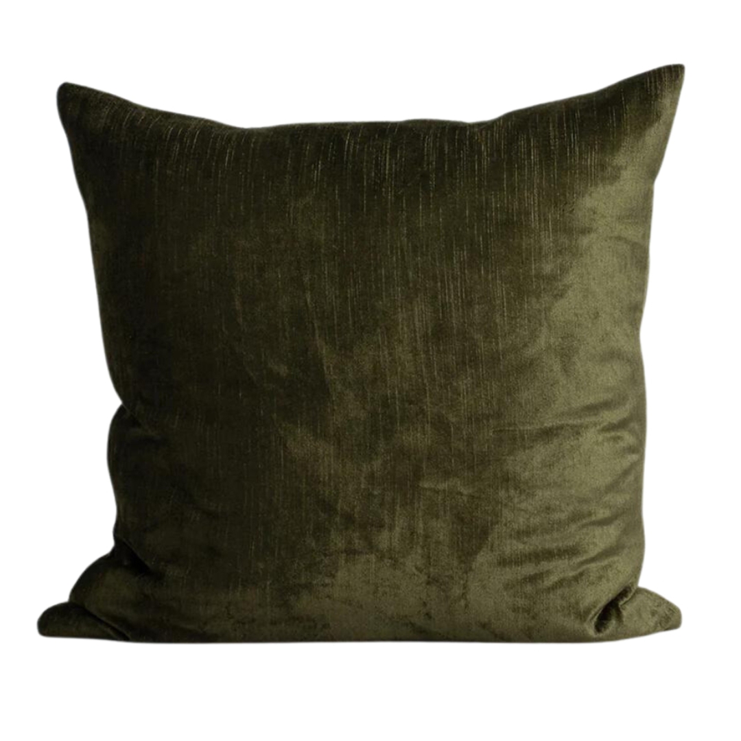 Bromley Cushion with Feather Inner - Thyme 55cm image 0